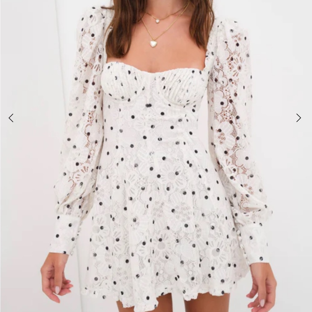 For Love and Lemons Donna Long Sleeve Dress